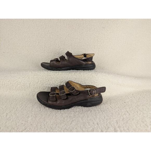 Clarks Unstructured Mocha Brown Casual Slide Shoes Sandals Women's 7.5 W - Picture 1 of 10